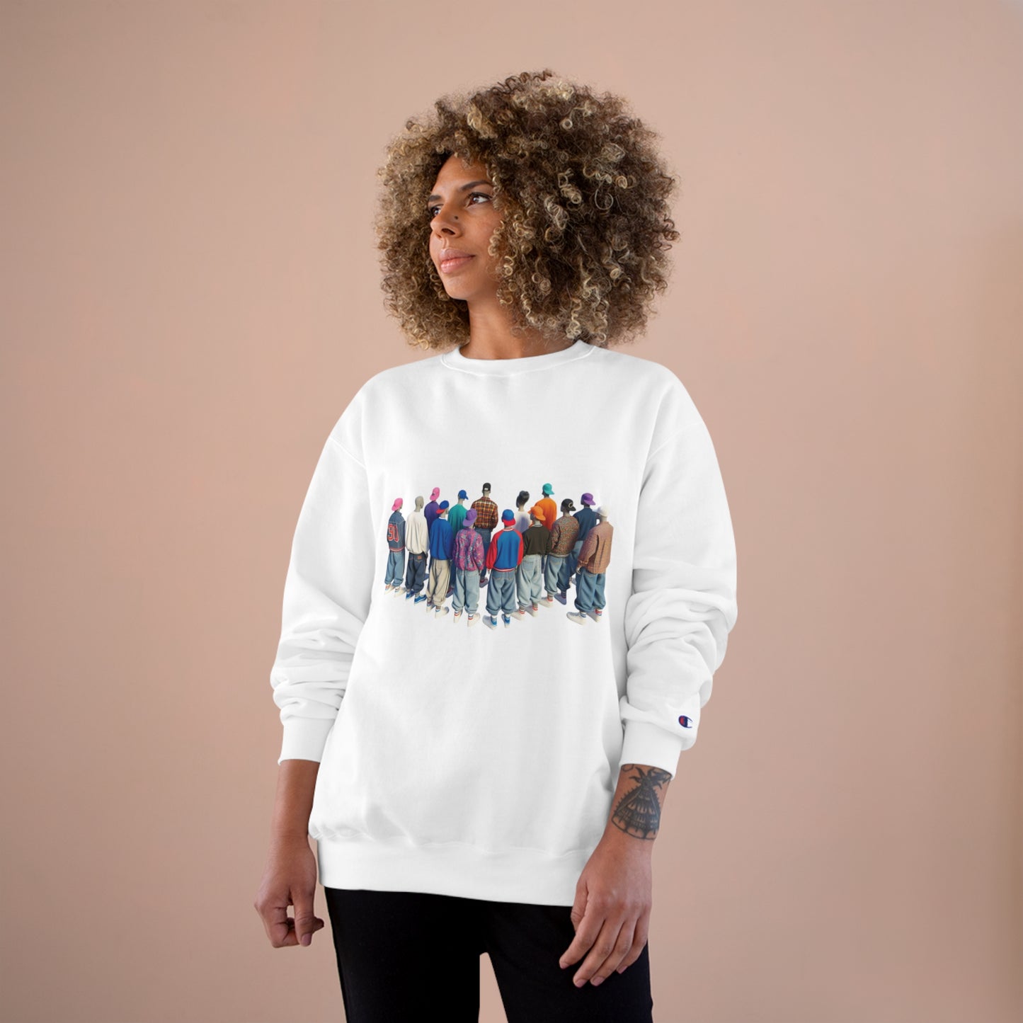 Urban Vibes Champion Sweatshirt - Street Style Art Design