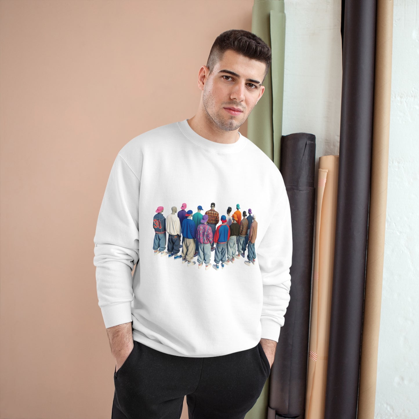 Urban Vibes Champion Sweatshirt - Street Style Art Design